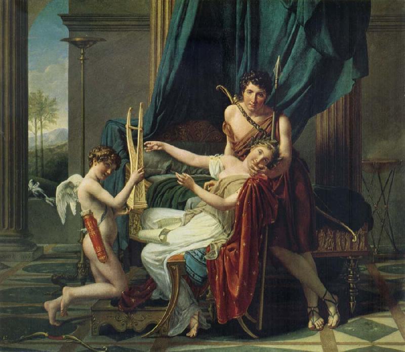 Jacques-Louis  David Sappho and Phaon France oil painting art
